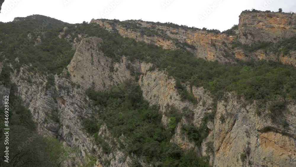 Congost de Mont-rebei gorge natural park near Benabarre, Spain, Europe, at spring Congost de Mont-rebei gorge natural park near Benabarre, Spain, Europe, at spring