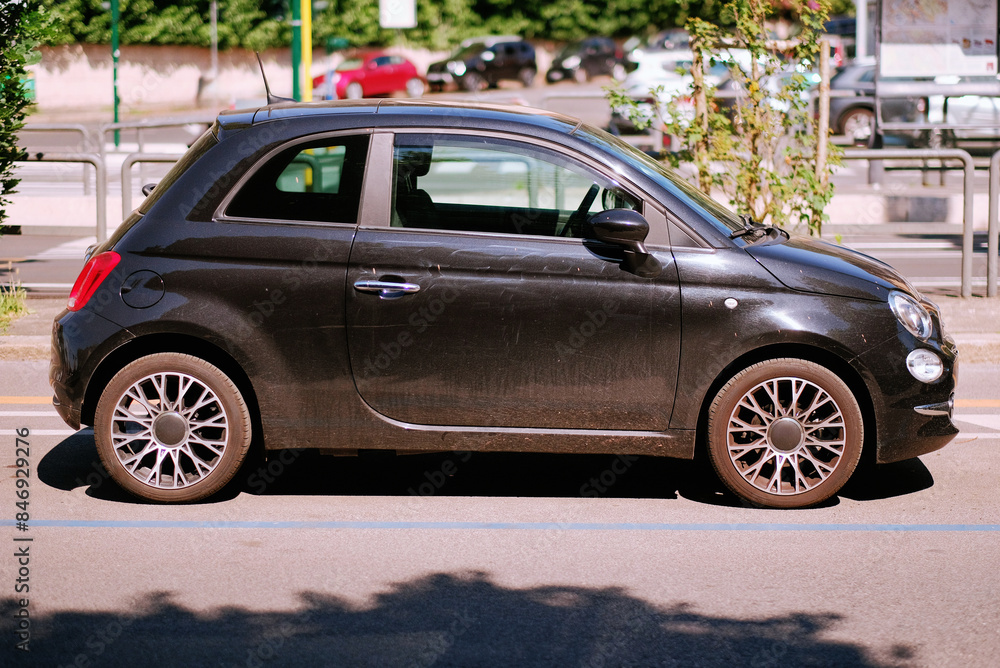 A-Segment Tiny Car With Improperly Polished Surface A-Segment Tiny Car With Improperly Polished Surface