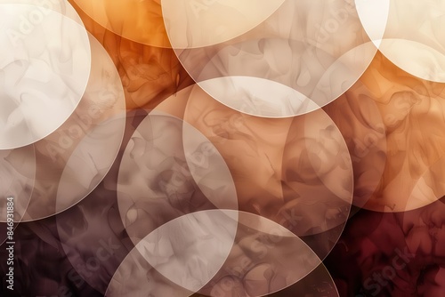 minimalist abstract background with overlapping circles in muted earth tones modern geometric shapes composition photo