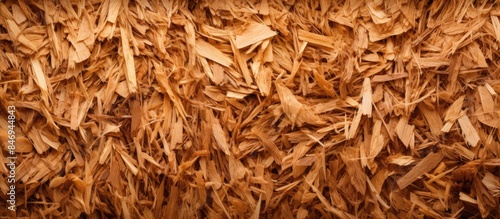 Many wood shavings amassed ...