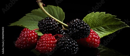 Fresh blackberries and rasp...