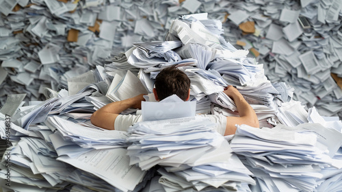 Paperwork can be time-consuming and tedious. photo
