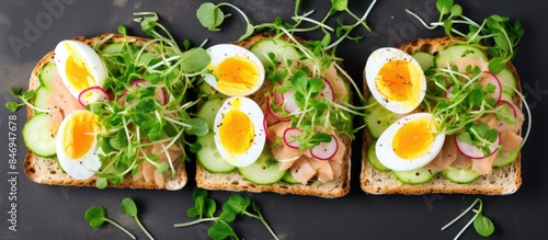 Sandwiches made with wheat ...