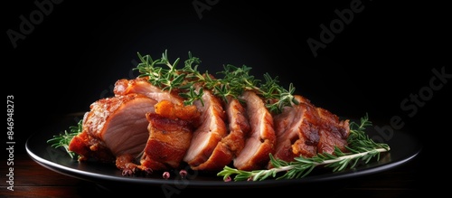 Close-up view of a plate of...