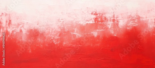 Vivid red and white art pie...