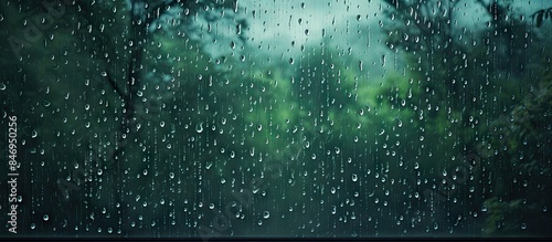 Raindrops on a window pane ...