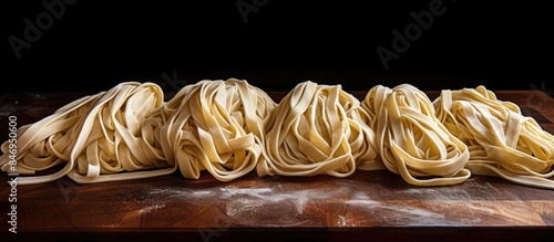 Long strips of pasta noodle...