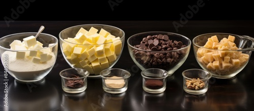 Glass bowls containing vari...