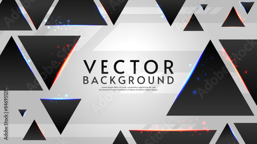 Light background with triangle elements design. Vector illustration. Design for background, poster, banner, postcard.