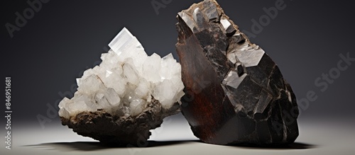 Pair of stone pieces displa...