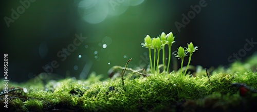Lush moss covers the ground...
