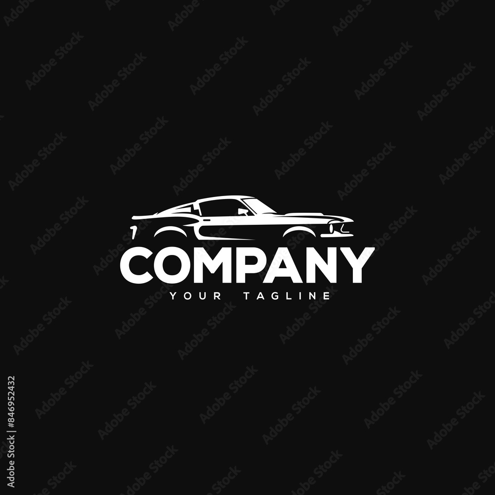 Creative logo design depicting a fast car. Creative logo design depicting a fast car.