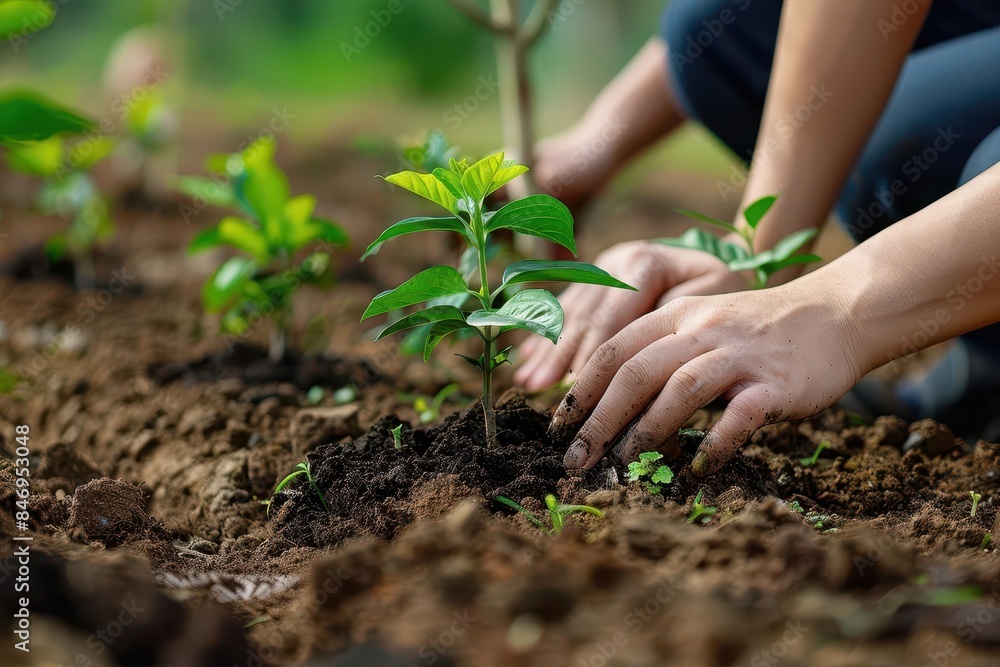 Environmentalists planting trees in celebration of the Feast of Saint Francis of Assisi. Environmentalists planting trees in celebration of the Feast of Saint Francis of Assisi.