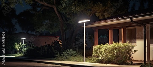 A nighttime view of a stree...