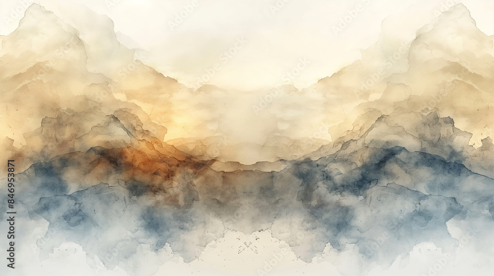 Neutral Tone Watercolor Background