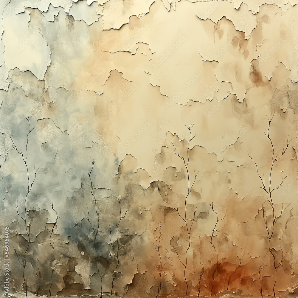 Obraz premium Neutral Tone Watercolor Background