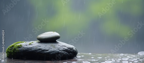 Zen stone balanced delicate...