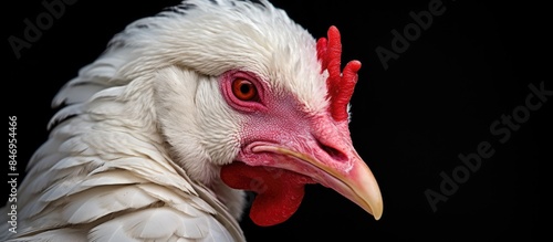White Muscovy duck displayi...