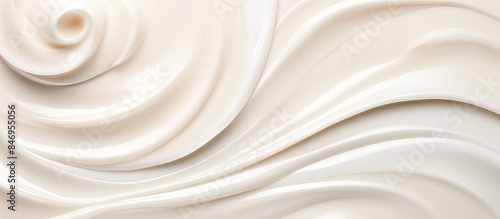 Close-up of a white cream s...