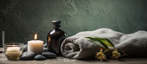 A calming spa scene featuri...