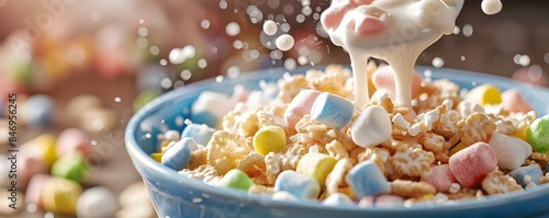 Colorful Cereal Bowl with S...