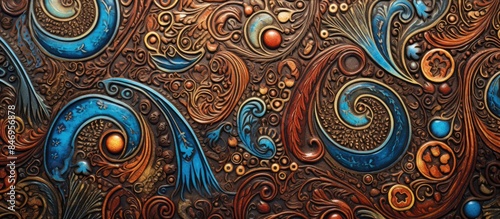An intricate design featuri...