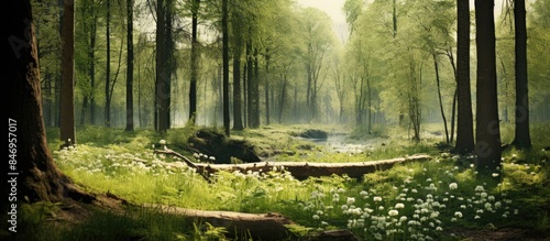Picturesque scene of a lush...