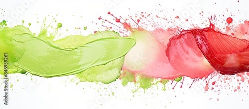 Three distinct colored pain...