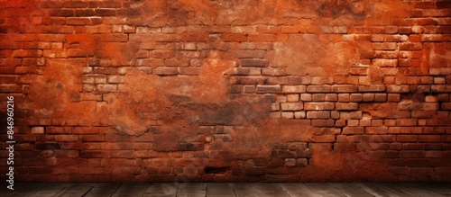 The weathered red-orange br...