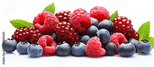 Assorted raspberries and bl...