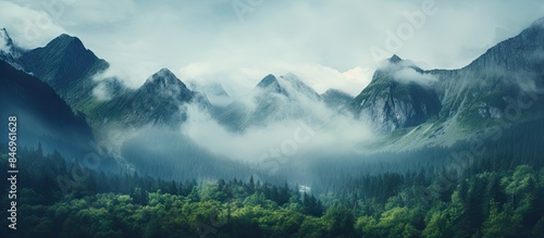 A cozy cabin sits in front ...