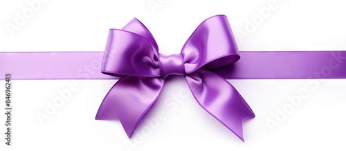 An isolated single purple b...