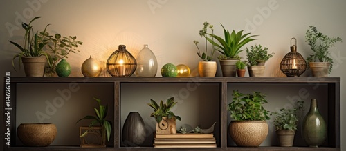 Various types of plants and...