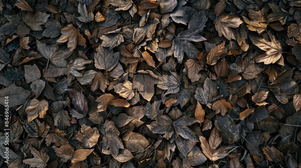 Beautiful, detailed leafy forest floor, seamless tileable texture, realistic, sharp focus Beautiful, detailed leafy forest floor, seamless tileable texture, realistic, sharp focus