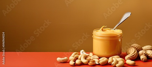 A clear container of smooth...