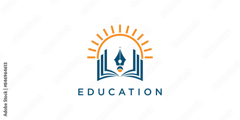 Creative education logo design with modern concept , premium vector Creative education logo design with modern concept , premium vector
