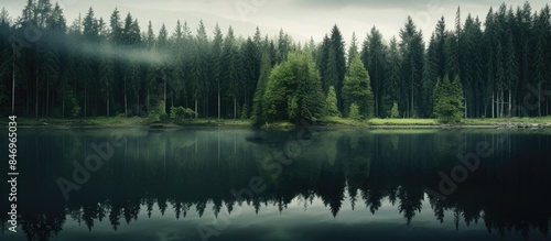 Forest's mirror image seen ...