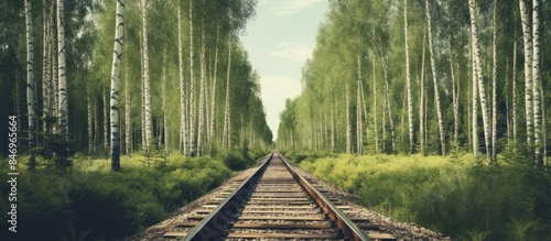 Railroad tracks running thr...