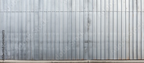 Wallpaper Mural A close-up view of a fire hydrant positioned in front of a solid metal sheet wall of a warehouse building. with copy space image. Place for adding text or design Torontodigital.ca