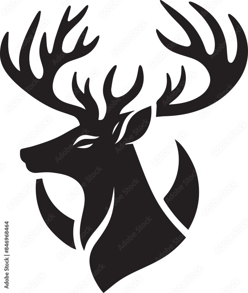 deer head silhouette deer head silhouette