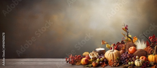 Table filled with various f...
