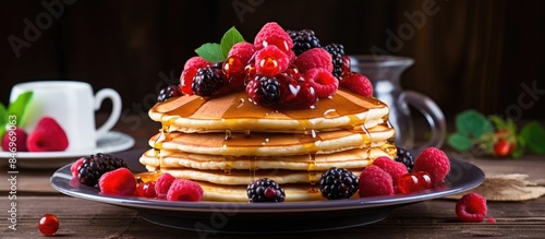 Plate of delicious pancakes...