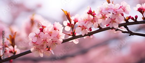 A tree branch filled with b...