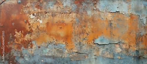 Close-up of a weathered met...