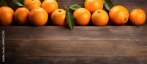 Ripe oranges arranged neatl...