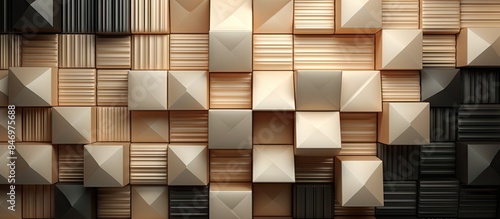 A close-up view of a wall f...