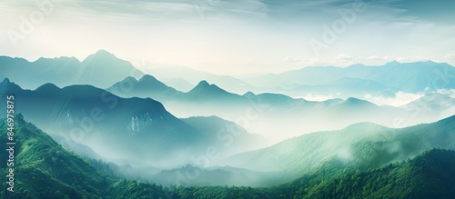 Majestic mountain summits s...