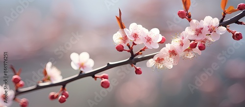 Beautiful plum flower bloom...