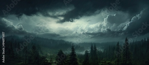Stormy atmosphere with clou...