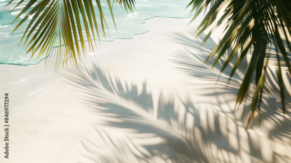 Palm Shadows on White Sands Palm Shadows on White Sands